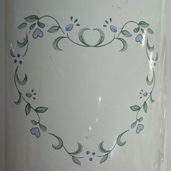 Cornell Enamel Utensil Spoon Holder Unique Floral Heart Scroll Design Thailand - Picture 6 of 9